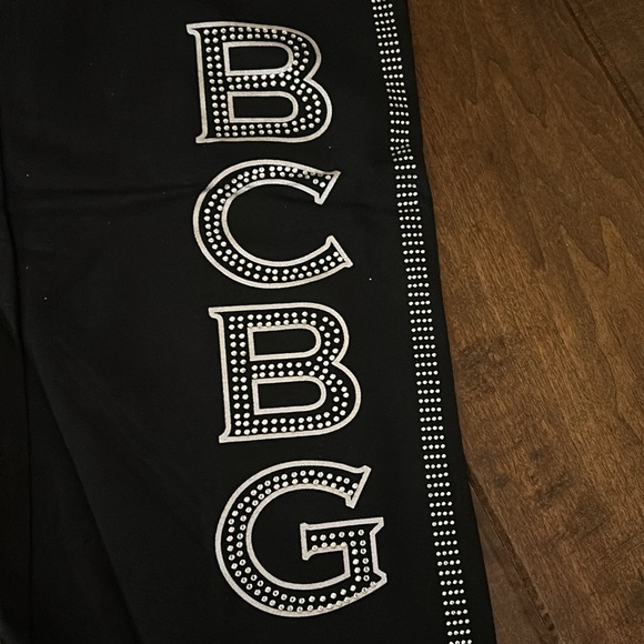 BCBG jogger- studded pants and jacket with cutout shoulder - Picture 3 of 6